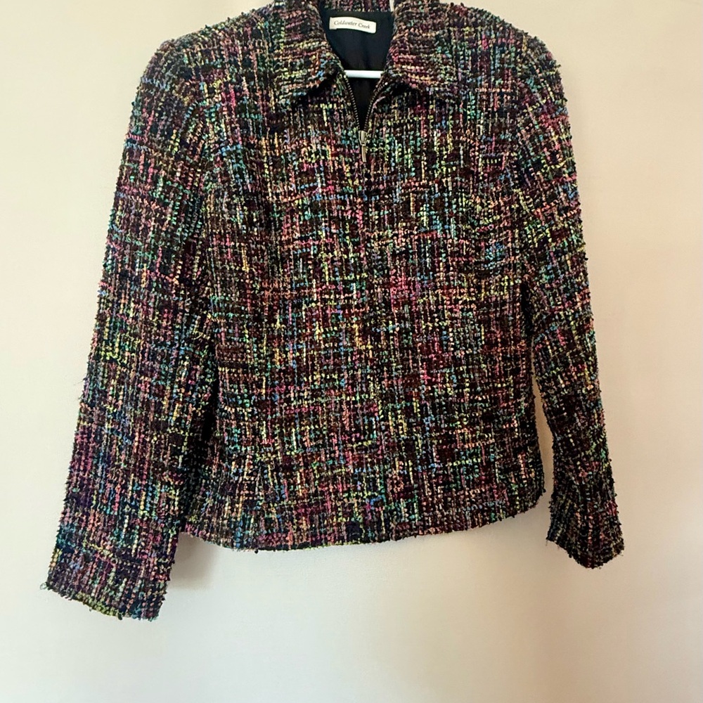 Coldwater Creek Vibrant Blazer Size 14